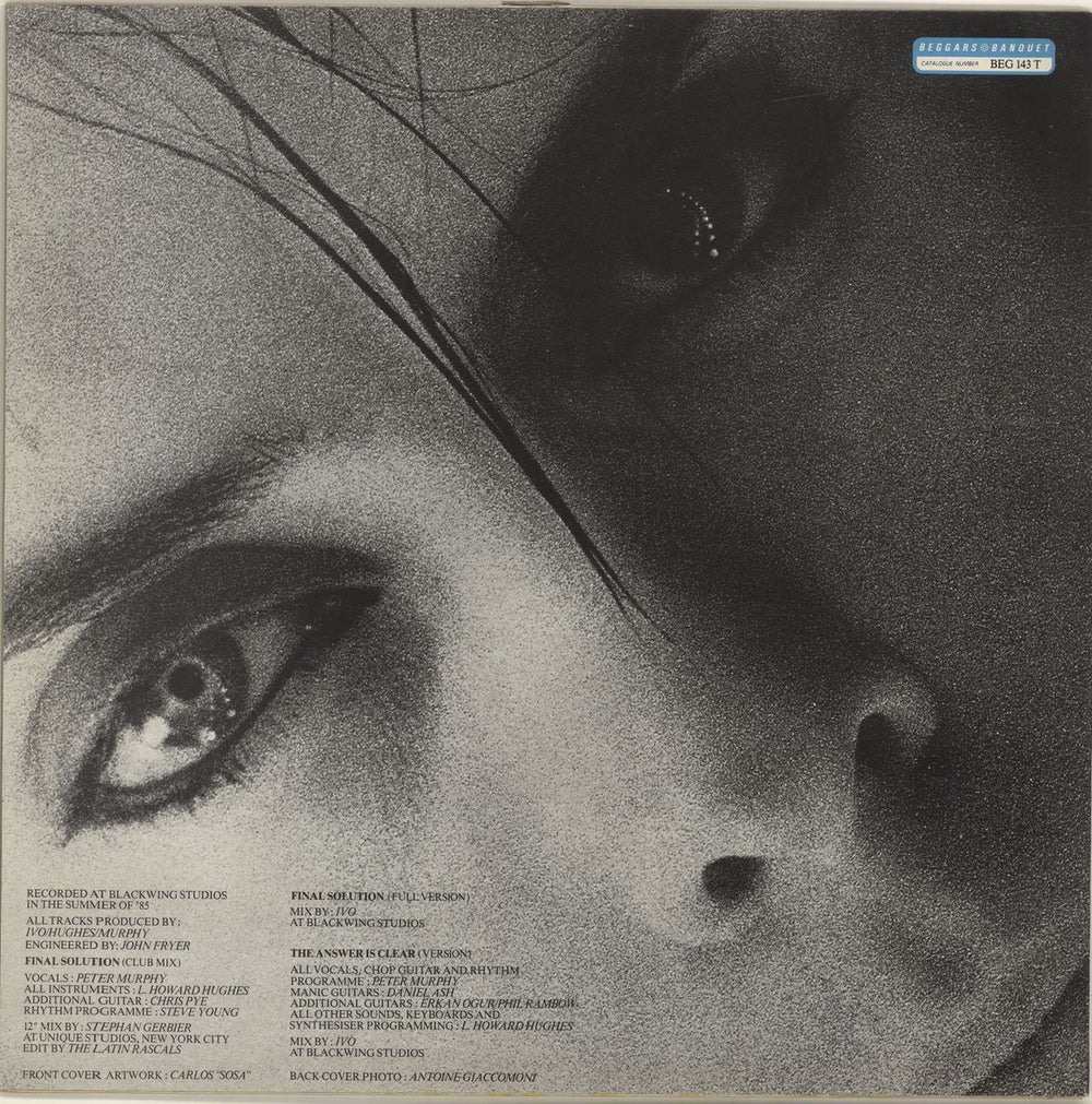 Peter Murphy Final Solution UK 12" vinyl single (12 inch record / Maxi-single)