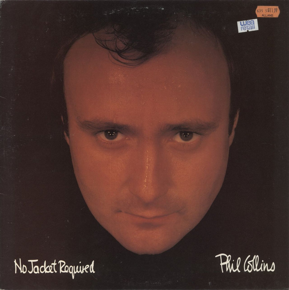 Phil Collins No Jacket Required Australian vinyl LP album (LP record) 251699-1