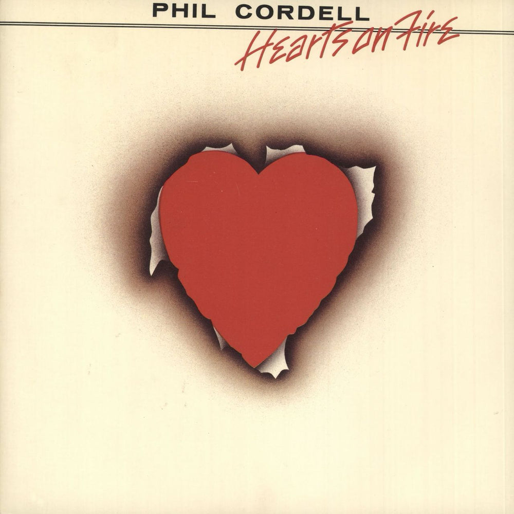 Phil Cordell Hearts On Fire - Red Vinyl UK 7" vinyl single (7 inch record / 45) VS246