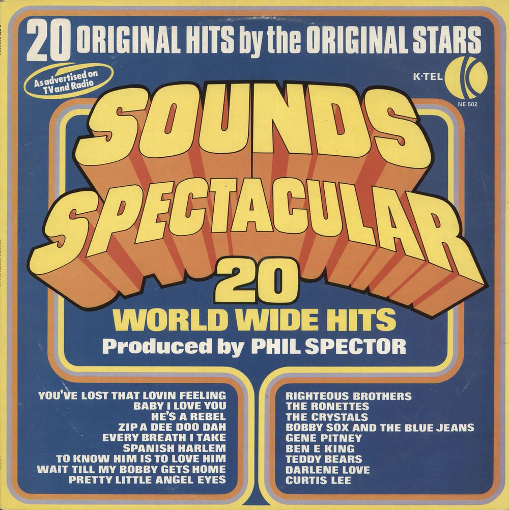 Phil Spector Sounds Spectacular UK vinyl LP album (LP record) NE502