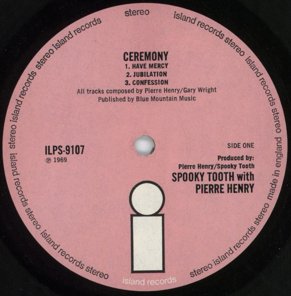 Pierre Henry & Spooky Tooth Ceremony - 1st - VG UK vinyl LP album (LP record) P1HLPCE352616