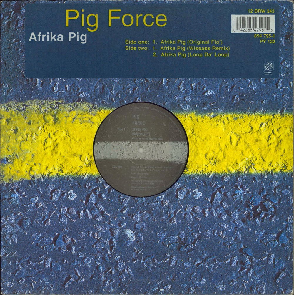 Pig Force Afrika Pig UK 12" vinyl single (12 inch record / Maxi-single) 12BRW343