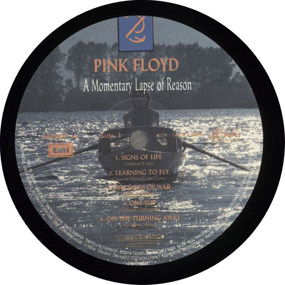 Pink Floyd A Momentary Lapse Of Reason Dutch vinyl LP album (LP record) 5099974806812