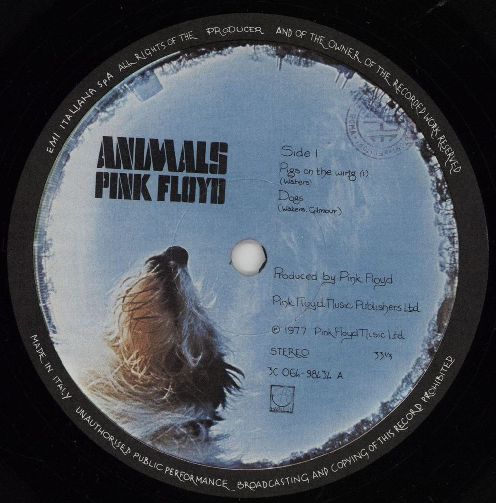 Pink Floyd Animals - EX Italian vinyl LP album (LP record) PINLPAN758127