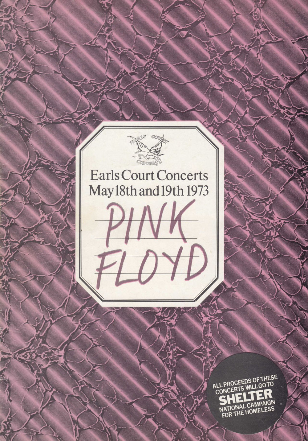 Pink Floyd Earls Court Concerts - May 1973 + 18th Ticket Stub UK tour programme TOUR PROGRAMME