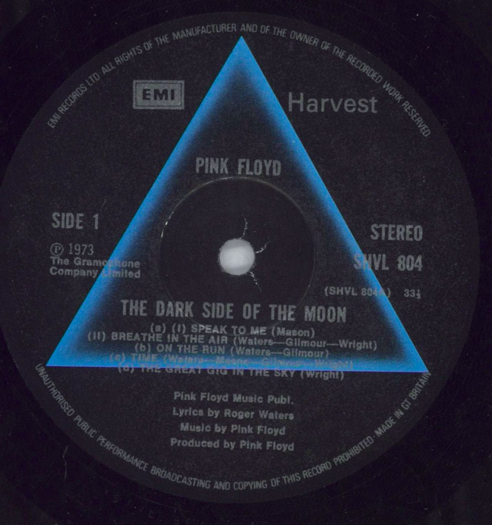 Pink Floyd The Dark Side Of The Moon - 5th - Complete Stickered - Open Shrink UK vinyl LP album (LP record) PINLPTH820895