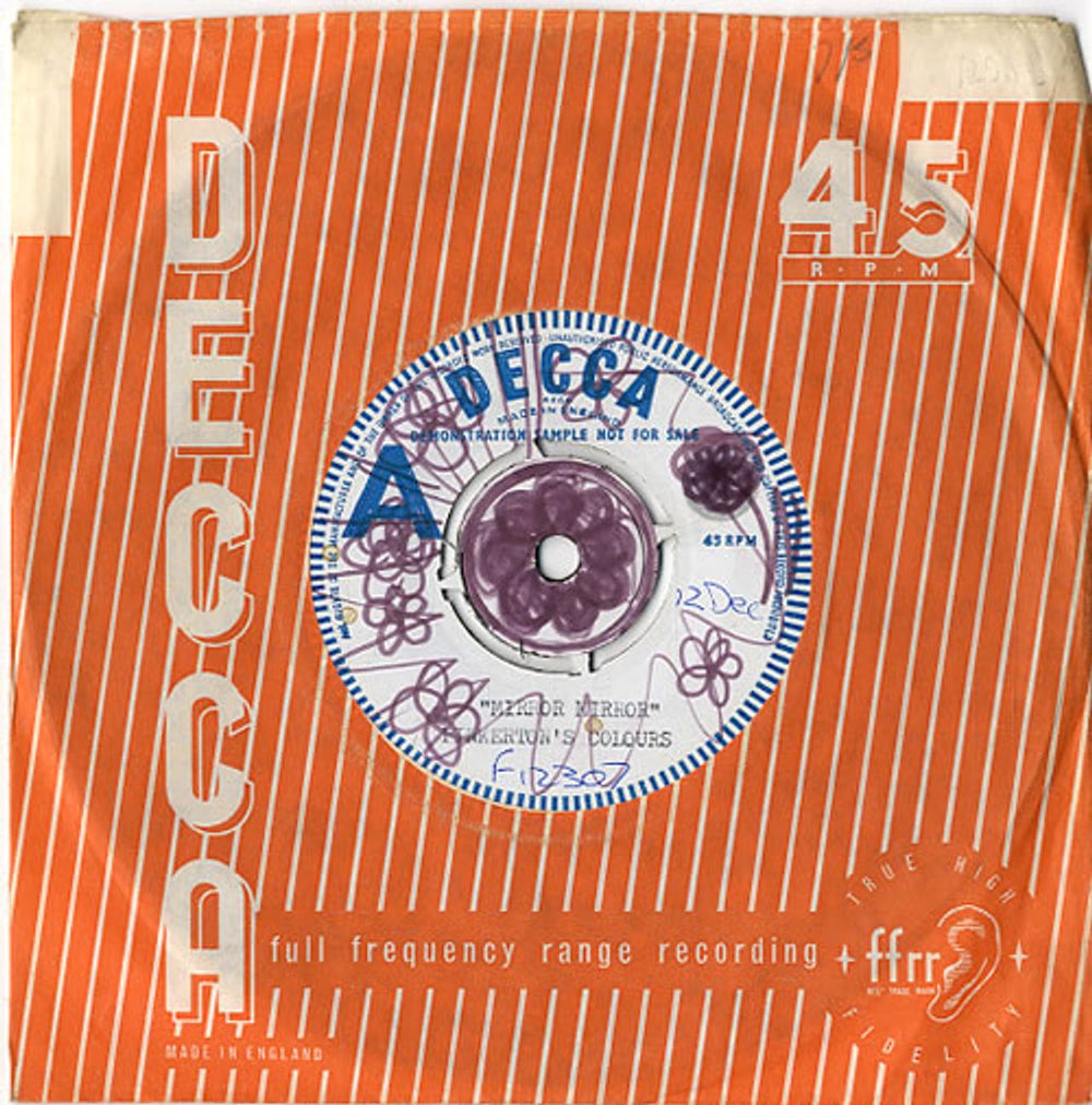 Pinkerton's Assorted Colours Mirror, Mirror - A Label UK 7" vinyl single (7 inch record / 45) F.12307