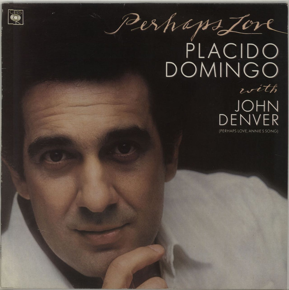 Placido Domingo Perhaps Love UK vinyl LP album (LP record) CBS73592