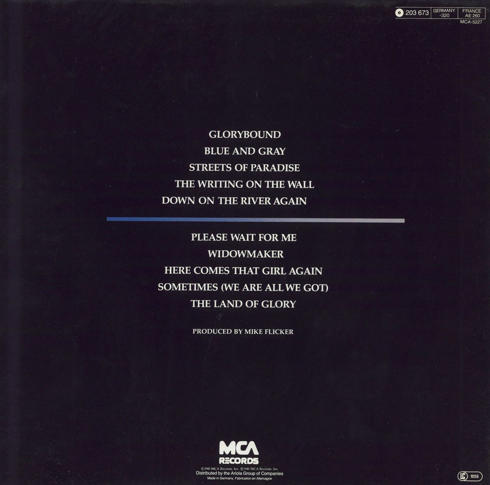 Poco Blue And Gray German vinyl LP album (LP record)