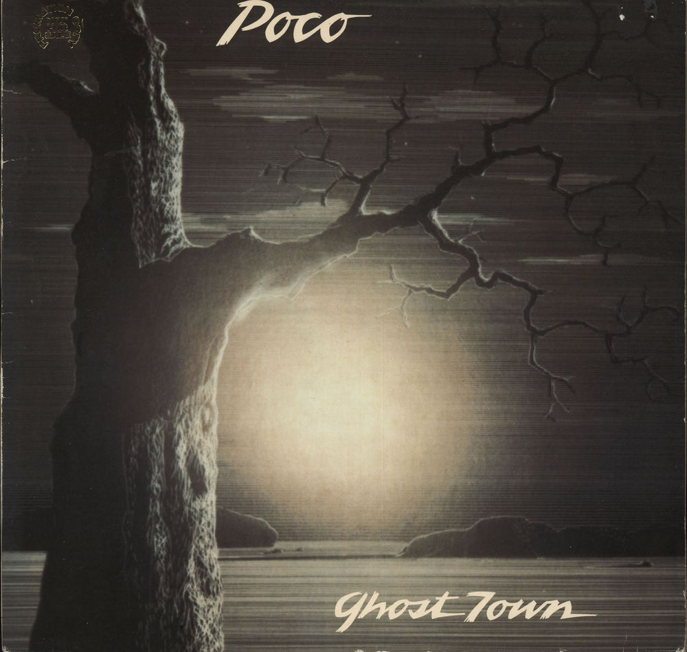 Poco Ghost Town - Gold Promo Stamped German vinyl LP album (LP record) K50902