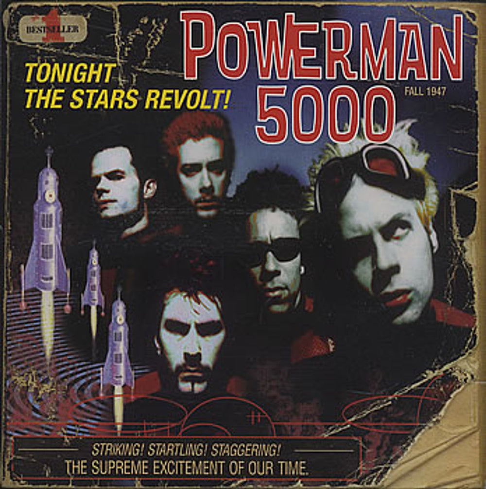 Powerman 5000 Tonight The Stars Revolt! US Promo CD album (CDLP) DRM3P-5185