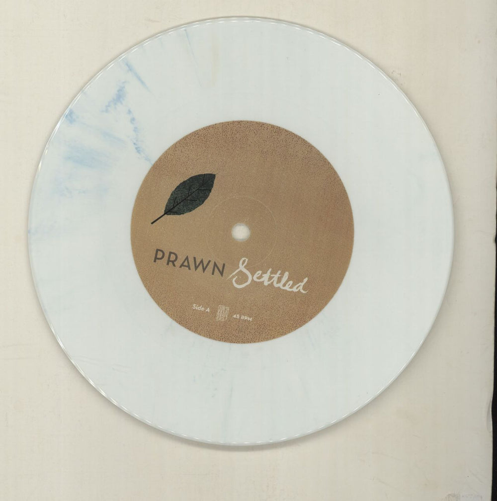 Prawn Settled - RSD14 - White / Blue Vinyl US 7" vinyl single (7 inch record / 45) QRA07SE680814