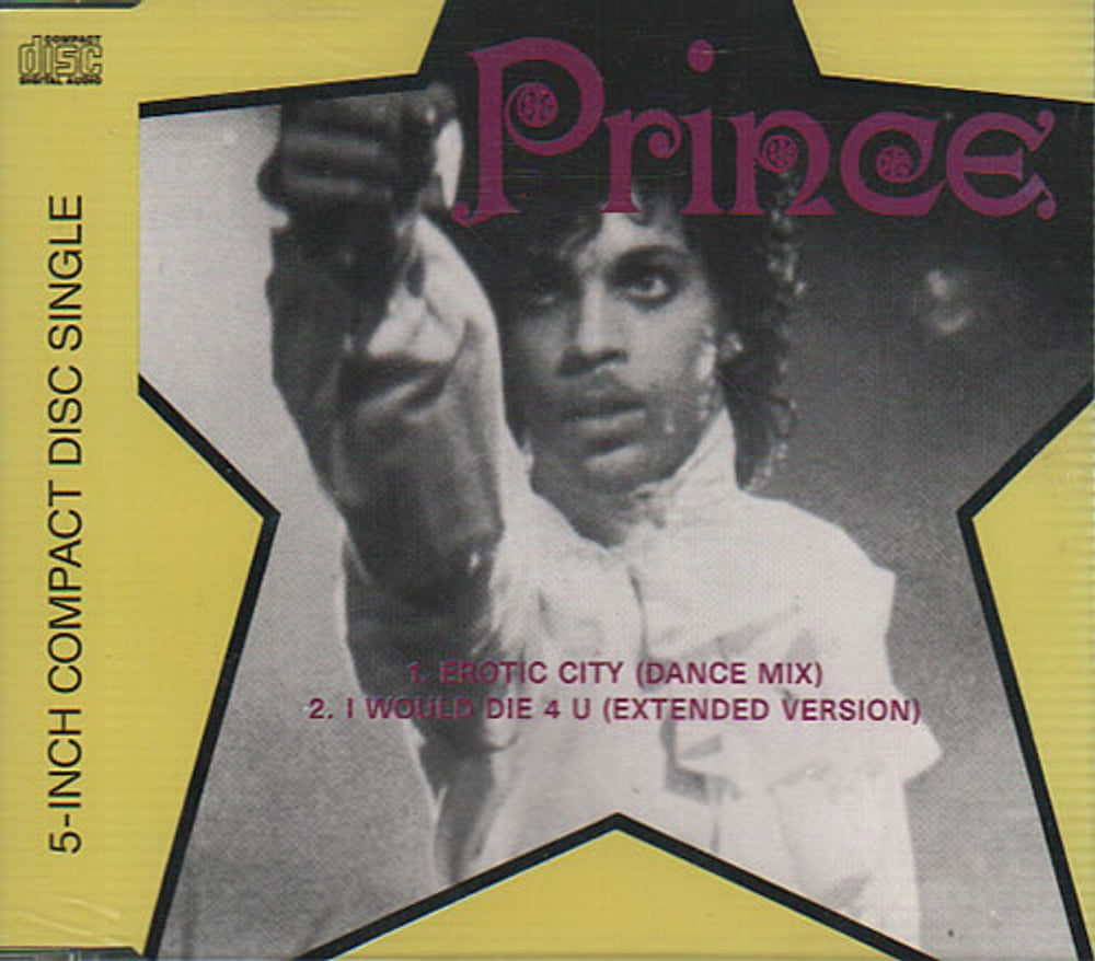 Prince Erotic City German CD single (CD5 / 5") 7599-21185-2