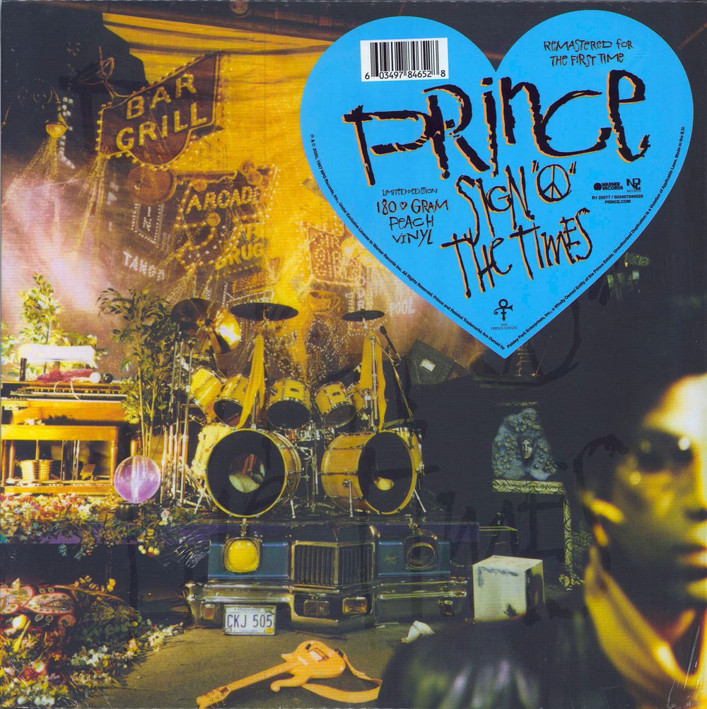 Prince Sign O' The Times - 180gm Peach Vinyl UK 2-LP vinyl record set (Double LP Album) 0603497846528