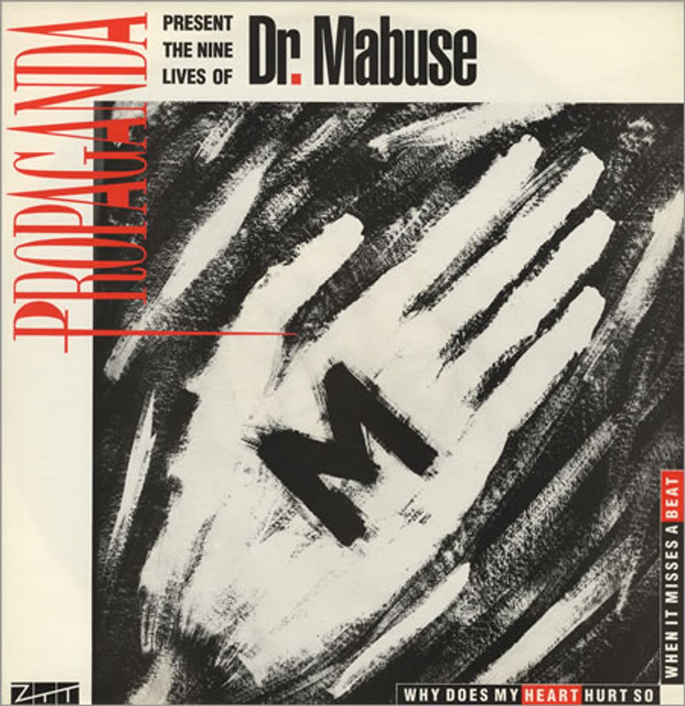 Propaganda Dr Mabuse - white glove sleeve UK 12" vinyl single (12 inch record / Maxi-single) 12ZTAS2