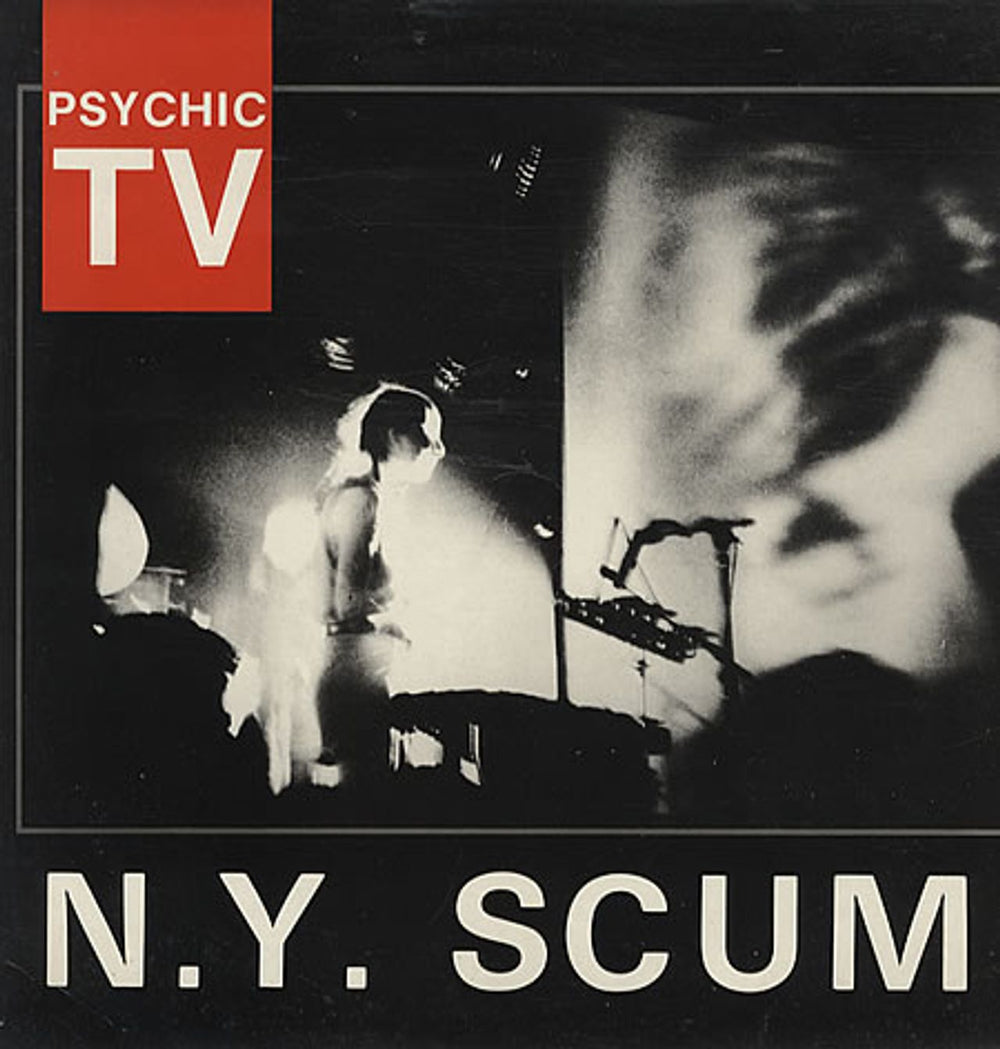 Psychic TV N.Y. Scum - EX UK 12" vinyl single (12 inch record / Maxi-single) TOPY002