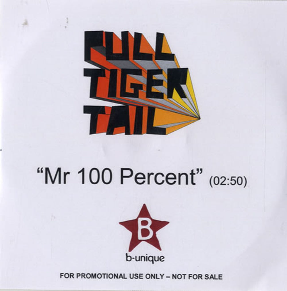 Pull Tiger Tail Mr 100 Percent UK Promo CD-R acetate CD-R ACETATE