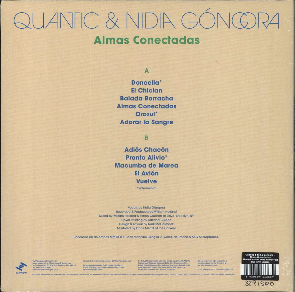 Quantic Almas Conectadas - Blue Vinyl - Sealed UK vinyl LP album (LP record) 5060609663889