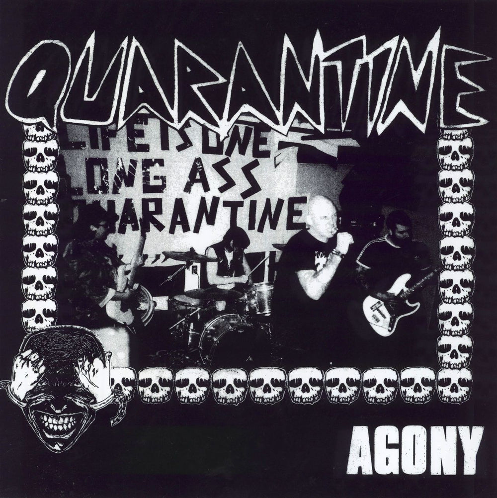 Quarantine Agony UK vinyl LP album (LP record) MUS246