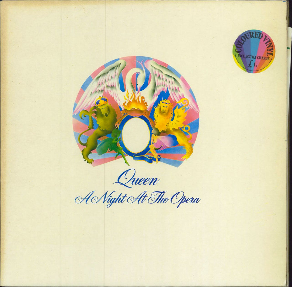 Queen A Night At The Opera - Stickered - White Vinyl Dutch vinyl LP album (LP record) 5C062-97176