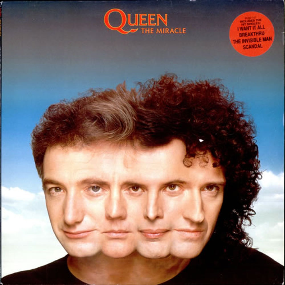 Queen The Miracle - Hype Stickered - EX UK vinyl LP album (LP record) PCSD107