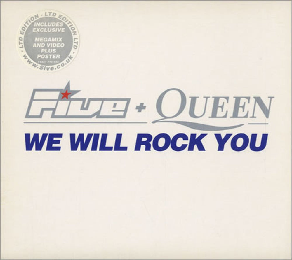 Queen We Will Rock You - with Five UK CD single (CD5 / 5") 74321774032