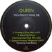 Queen You Don't Fool Me - Orange Vinyl UK Promo 12" vinyl single (12 inch record / Maxi-single) QUE12YO71941