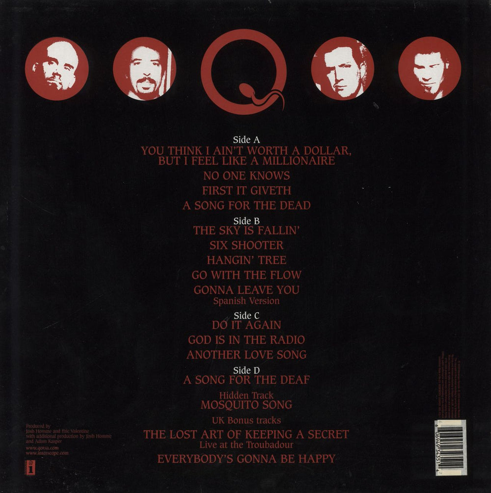 Queens Of The Stone Age Songs For The Deaf - Hype Stickered Sleeve UK 2-LP vinyl record set (Double LP Album)