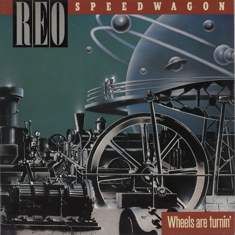 R.E.O. Speedwagon Wheels Are Turnin' Dutch vinyl LP album (LP record) 26137