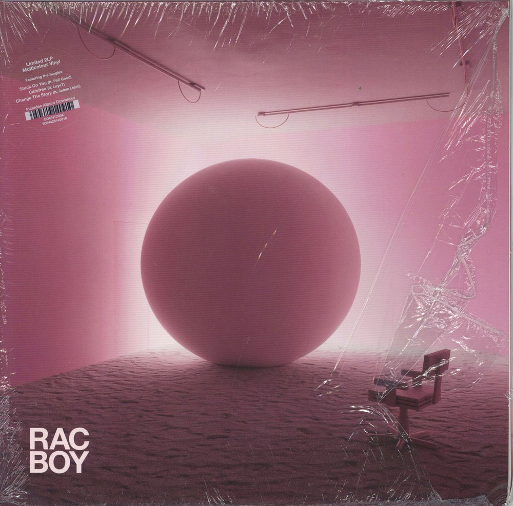 RAC Boy - Pink/White Splattered Vinyl + Shrink US 2-LP vinyl record set (Double LP Album) COUNT205X