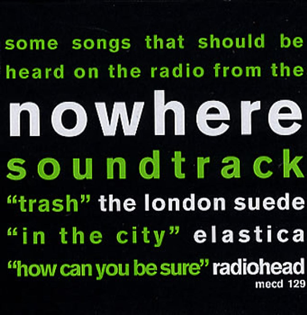 Radiohead How Can You Be Sure - Nowhere US Promo CD single (CD5 / 5") MECD129