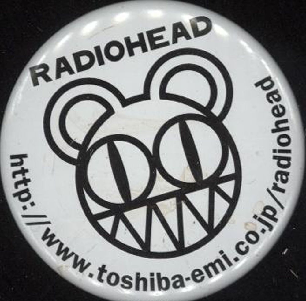 Radiohead Kid A Japanese Promo badge PROMOTIONAL BADGE