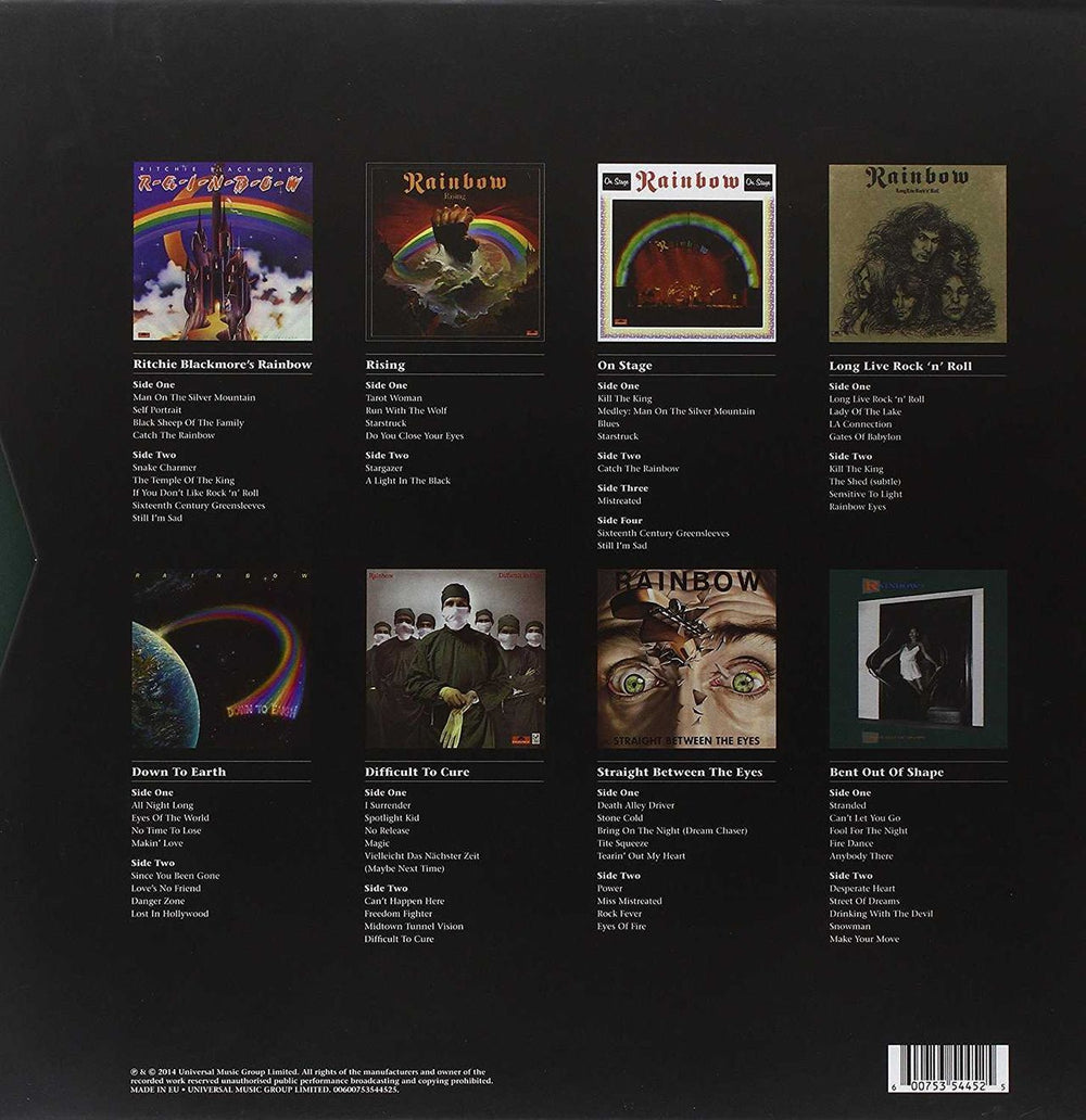 Rainbow The Polydor Years - 180 Gram 9-LP Box Set + Stickered Shrink UK Vinyl Box Set RBOVXTH695088