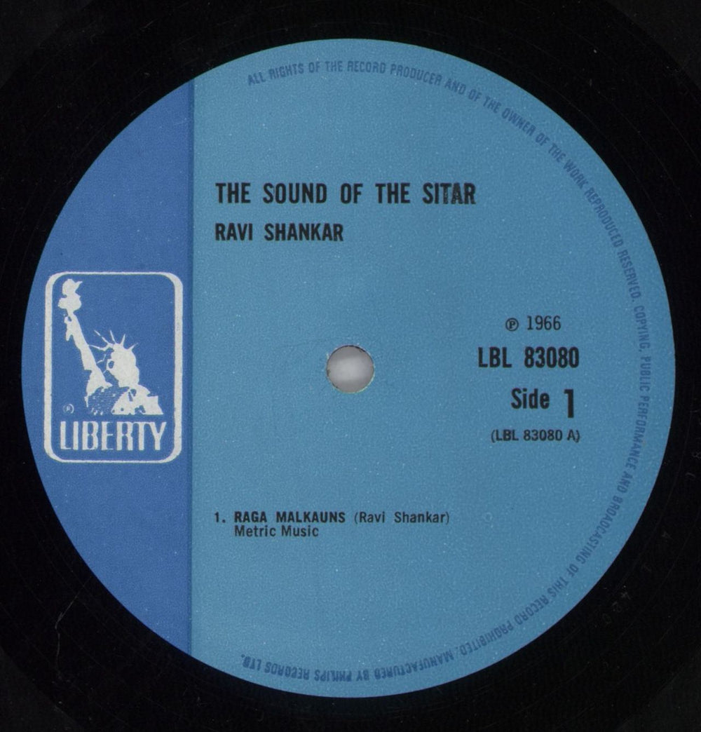 Ravi Shankar Sound Of The Sitar UK vinyl LP album (LP record) RVKLPSO822901