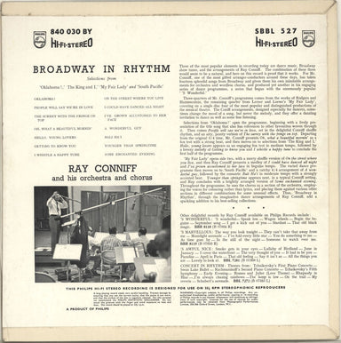 Ray Conniff Broadway In Rhythm UK vinyl LP album (LP record) RD7LPBR528163