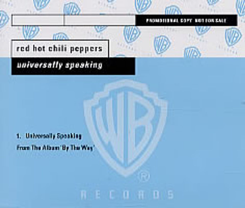 Red Hot Chili Peppers Universally Speaking German Promo CD single (CD5 / 5") PRO4058