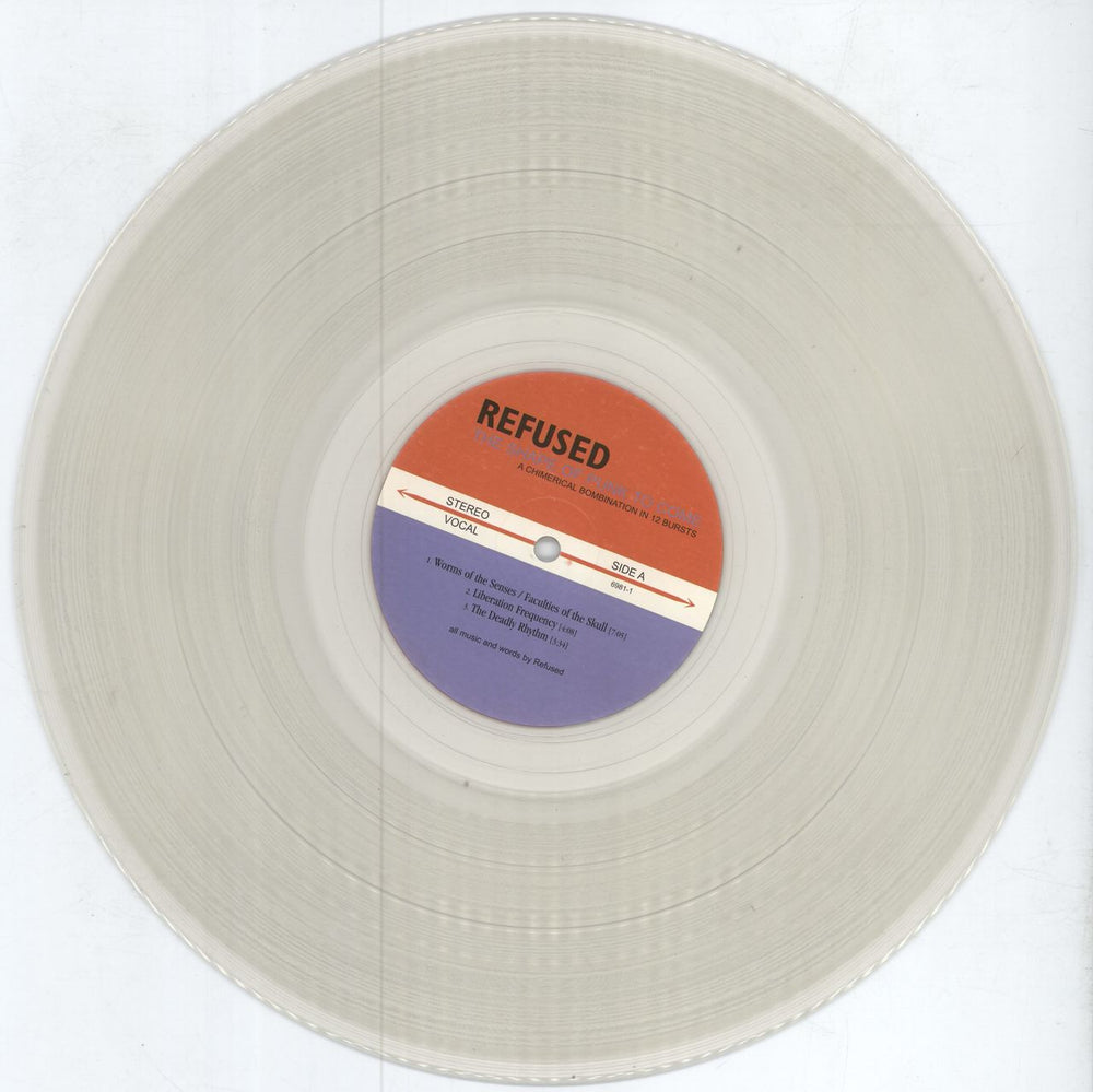 Refused The Shape of Punk To Come - Clear Vinyl - RSD 2012 UK 2-LP vinyl record set (Double LP Album) YFK2LTH787292