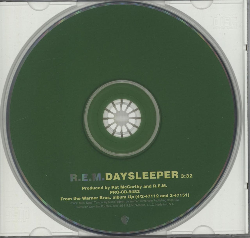 REM Daysleeper US Promo CD single (CD5 / 5") REMC5DA123224