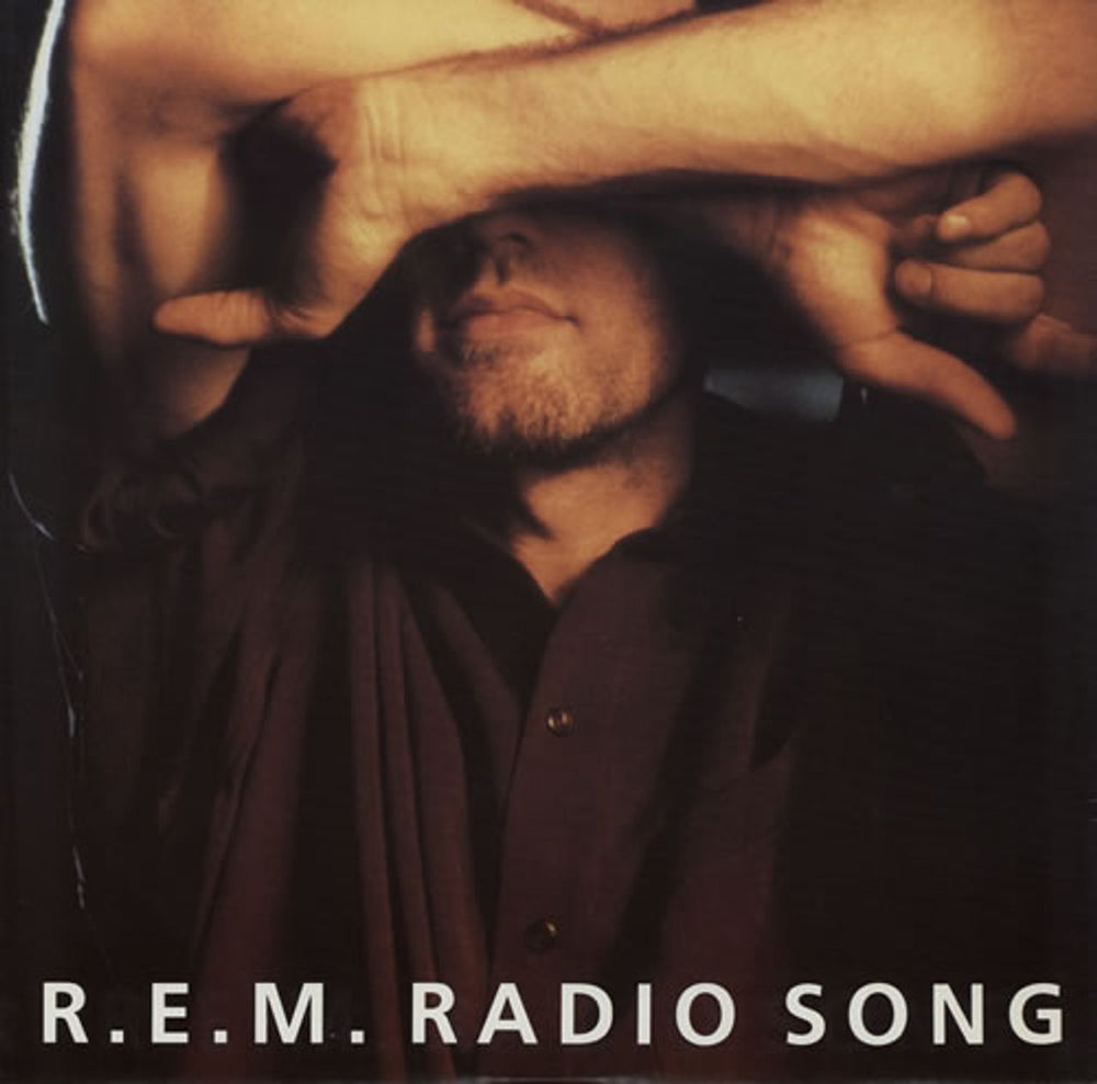 REM Radio Song + 'Our Price' Promo Poster UK 12" vinyl single (12 inch record / Maxi-single) W0072T