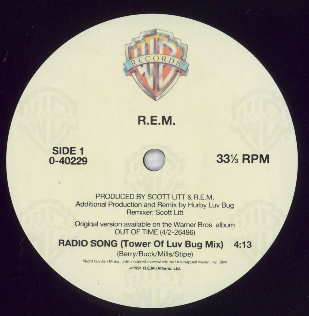 REM Radio Song US 12" vinyl single (12 inch record / Maxi-single) REM12RA20705