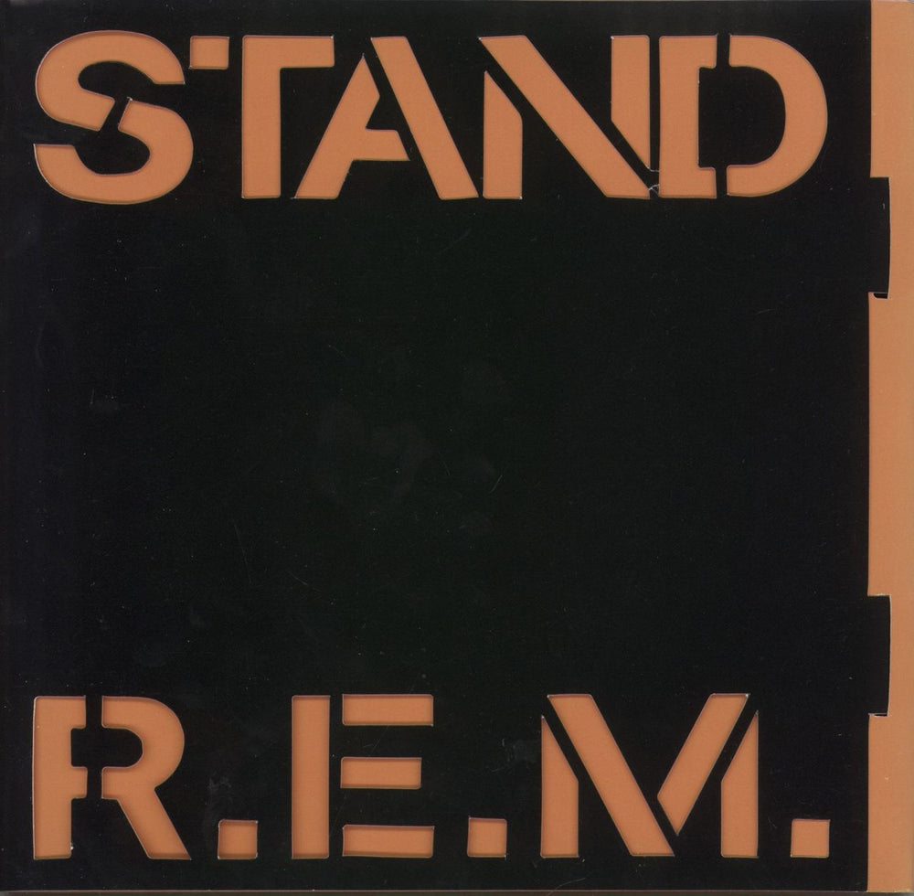 REM Stand - Stencil Sleeve UK 7" vinyl single (7 inch record / 45) W2833W