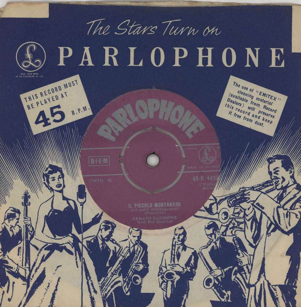 Renato Carosone Il Piccolo Montanaro UK 7" vinyl single (7 inch record / 45) 45-R4433