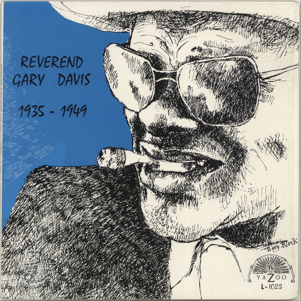 Rev. Gary Davis Reverend Gary Davis 1935 - 1949 US vinyl LP album (LP record) L-1023