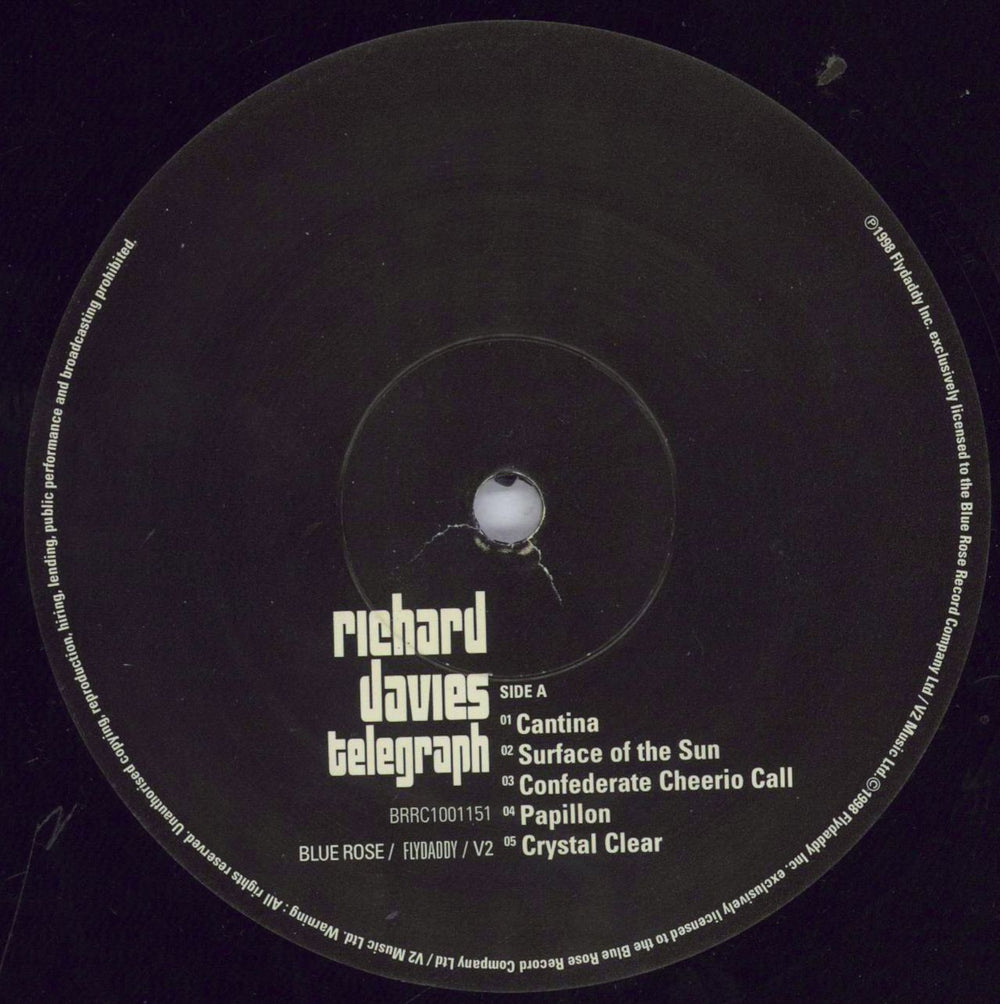 Richard Davies Telegraph + Bonus 7" - EX-/VG UK vinyl LP album (LP record) 6WFLPTE831292