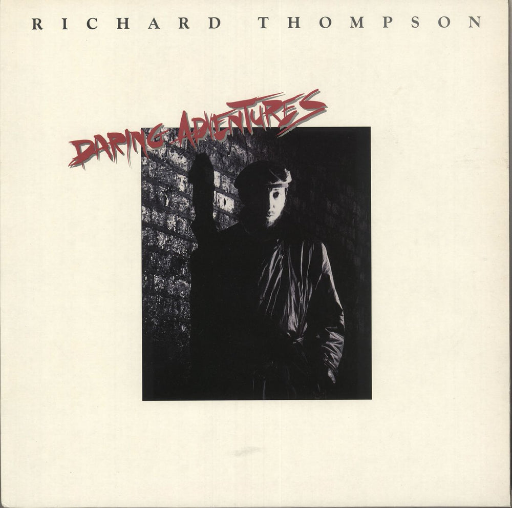 Richard Thompson Daring Adventures + Insert UK vinyl LP album (LP record) POLD5202