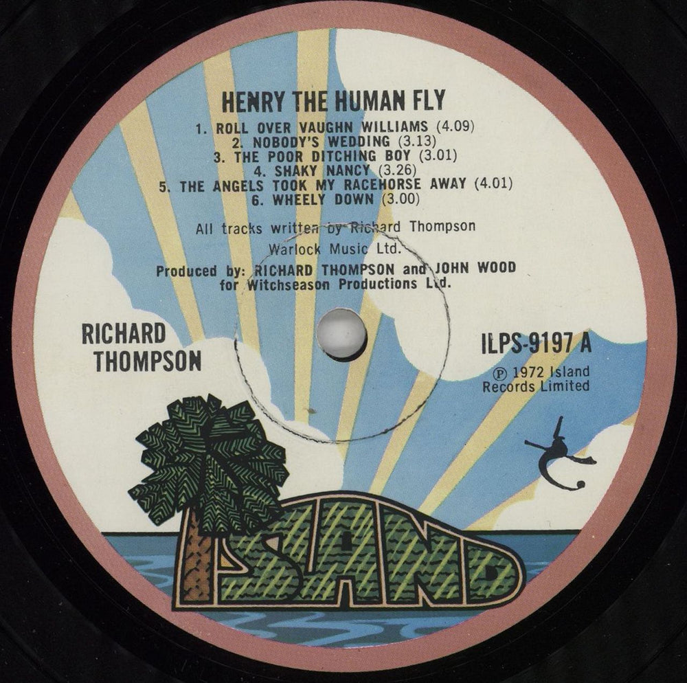 Richard Thompson Henry The Human Fly - 1st - EX UK vinyl LP album (LP record) RTHLPHE554100