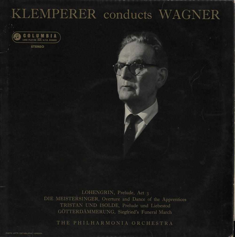 Richard Wagner Klemperer Conducts Wagner UK vinyl LP album (LP record) SAX2348