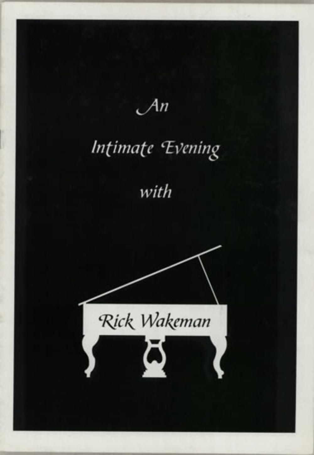 Rick Wakeman An Intimate Evening With Rick Wakeman UK tour programme TOUR PROGRAMME