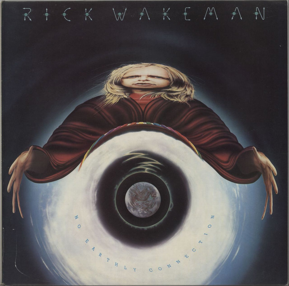 Rick Wakeman No Earthly Connection + Foil Mirror Insert - EX UK vinyl LP album (LP record) AMLK64583