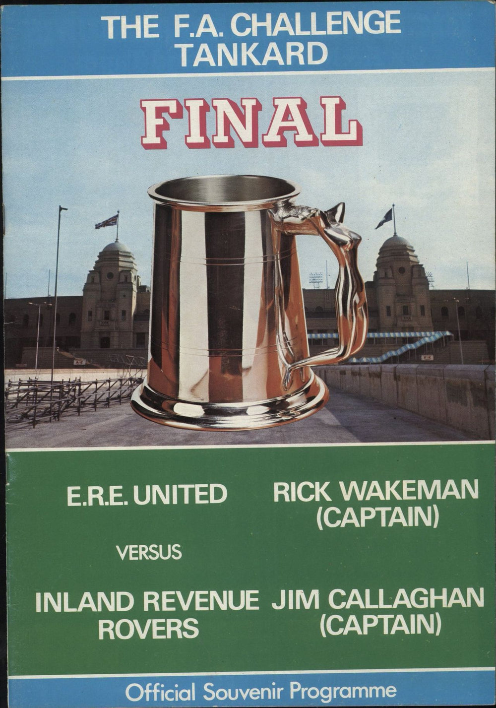 Rick Wakeman The F.A. Challenge Tankard Final UK tour programme TOUR PROGRAMME